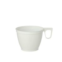 Einweg-Kaffeetassen, PS 0,18 l Ø 7,8 cm · 6 cm weiss