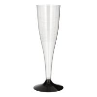 Einweg-Sektgläser, PS 0,1 l Ø 5 cm · 17,5 cm glasklar