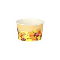 Eisbecher To Go, Pappe rund 125 ml Ø 8 cm · 4,8 cm "Früchte"