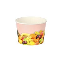 Eisbecher To Go, Pappe rund 150 ml Ø 7,7 cm · 5,5 cm "Früchte"