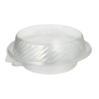Feinkost- und Salatschalen mit Klappdeckel PP rund 950 ml 8,7 x 22 x 21,5 cm