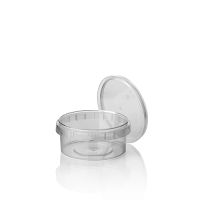 Feinkostbecher, PP 240 ml Ø 9,5 cm · 5,6 cm transparent mit Originalitätsverschluss