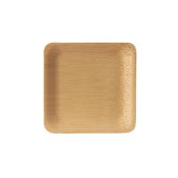 Fingerfood-Bambus Teller eckig "pure" 8,5 x 8,5 cm natur