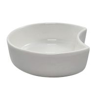 Fingerfood-Schale aus Porzellan, Halbmond, 200 ml Ø 12 cm · 3,5 cm weiss "Ano"