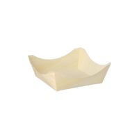 Fingerfood-Schalen, Holz "pure" eckig 3,5 x 10 x 10 cm