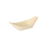 Fingerfood-Schalen aus Holz "pure", 11 x 6,5 cm "Schiffchen"