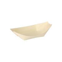 Fingerfood-Schalen aus Holz "pure", 14 x 8,2 cm "Schiffchen"