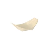 Fingerfood-Schalen aus Holz "pure", 8,5 x 5,5 cm "Schiffchen"