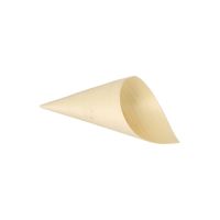 Fingerfood-Spitztüten, Holz "pure" Ø 6,5 cm · 12,5 cm