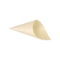 Fingerfood-Spitztüten, Holz "pure" Ø 8 cm · 15,5 cm