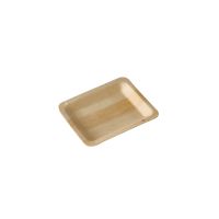 Fingerfood-Teller aus Holz "pure" eckig 12 x 9,5 cm