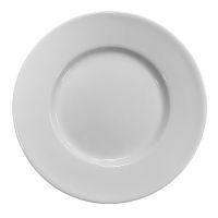 Fingerfood-Teller aus Porzellan, rund Ø 14,5 cm · 1,4 cm weiss "Evidence"