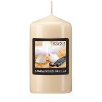 Duft-Stumpenkerzen, Sandalwood-Vanilla, Ø 58 mm · 110 mm, "Flavour"
