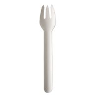 Gabeln aus Papier "pure" 15,5 cm weiss