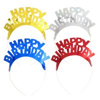 Haarreif für Geburtstag, farbig sortiert "Happy Birthday"