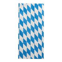 Hähnchenbeutel, Papier mit Alu-Einlage 28 x 13 x 8 cm "Bayrisch blau" 1/1