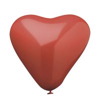 Herzluftballons, groß rot Ø 26 cm "Heart"