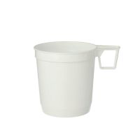 Einweg-Kaffeetassen, PS 0,25 l Ø 8 cm · 8,5 cm weiss