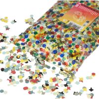 Papier Konfetti, farbig sortiert, 100 gr.