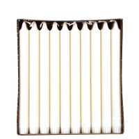 Kronkerzen weiss Ø 2,2 cm · 24 cm aus 100 % Stearin