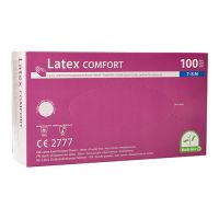 Latexhandschuhe, puderfrei, natur, Größe M, "Medi-Inn®", "Comfort"