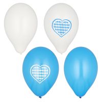 Luftballons Ø 25 cm farbig sortiert "Bayrisch Blau"