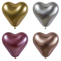 Luftballons Ø 28 cm farbig sortiert "Glossy Heart"