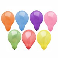 Luftballons rund Ø 19 cm farbig sortiert