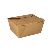 Lunchboxen, Pappe "pure" 750 ml 10,5 x 13 cm x 6,5 cm braun