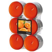 Maxi Duftteelichter, Orange, Ø 58 mm · 24 mm, "Flavour"