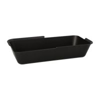 Mehrweg-Foodboxen eckig, 11,7 x 23,4 x 4,7 cm schwarz 