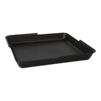 Mehrweg-Foodboxen ungeteilt, 23,4 x 23,4 x 2,9 cm schwarz