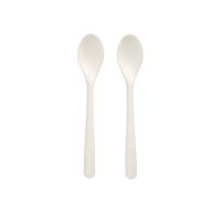 Mehrweg-Kaffeelöffel "Folia" C-PLA 14,5 cm weiss