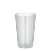 Mehrweg Plastikbecher (PP), 0,3 l Ø 7,8 cm · 11,8 cm transluzent unzerbrechlich