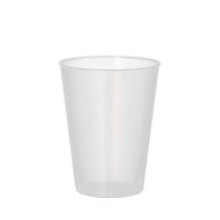 Mehrweg-Trinkbecher PP 0,2 l Ø 7,5 cm · 9,6 cm transluzent, extra stabil
