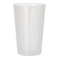 Mehrweg-Trinkbecher PP 0,5 l Ø 9,2 cm · 13,9 cm transluzent, extra stabil