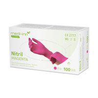 Nitril-Handschuhe, puderfrei magenta "Nitril Magenta" Größe L