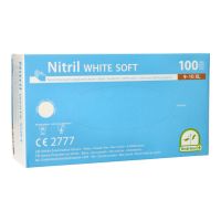 Nitrilhandschuhe, puderfrei, weiss, Größe XL, "Medi-Inn®", "White Soft"