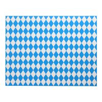 Papier Tischsets, 30 x 40 cm "Bayrisch Blau" blau/weiss