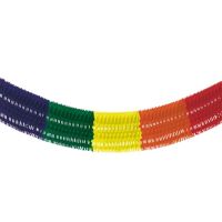 Papiergirlande (Großraum) 10 m "Rainbow fringe" schwer entflammbar