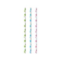 Papierstrohhalme Ø 6 mm · 20 cm "Dots"