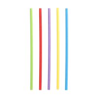 Papierstrohhalme Ø 6 mm · 20 cm farbig sortiert