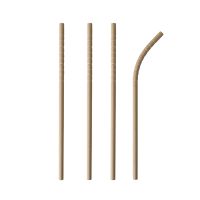 Papierstrohhalme, flexibel "pure" Ø 6 mm · 20 cm braun