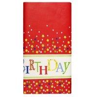 Papiertischdecke für Geburtstag 120 x 180 cm "Happy Birthday"