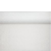 Papiertischdecke, weiss mit Damastprägung 100 x 1,2 m