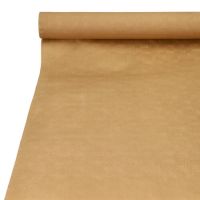 Papiertischtuch mit Damastprägung 25 m x 1 m natur