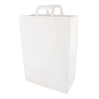 Papiertüten 44 x 32 x 17 cm weiss mit Tragegriff