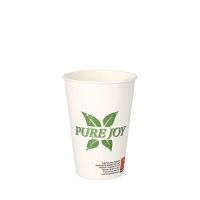 Pappbecher 0,2 l weiss "Pure Joy"