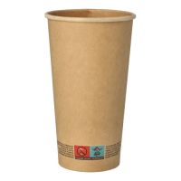Pappbecher 0,5 l Ø 9 cm · 15 cm braun