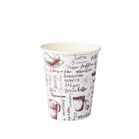 Pappbecher "To Go", 0,2 l,  Ø 8 cm · 9,2 cm weiss "Coffee"